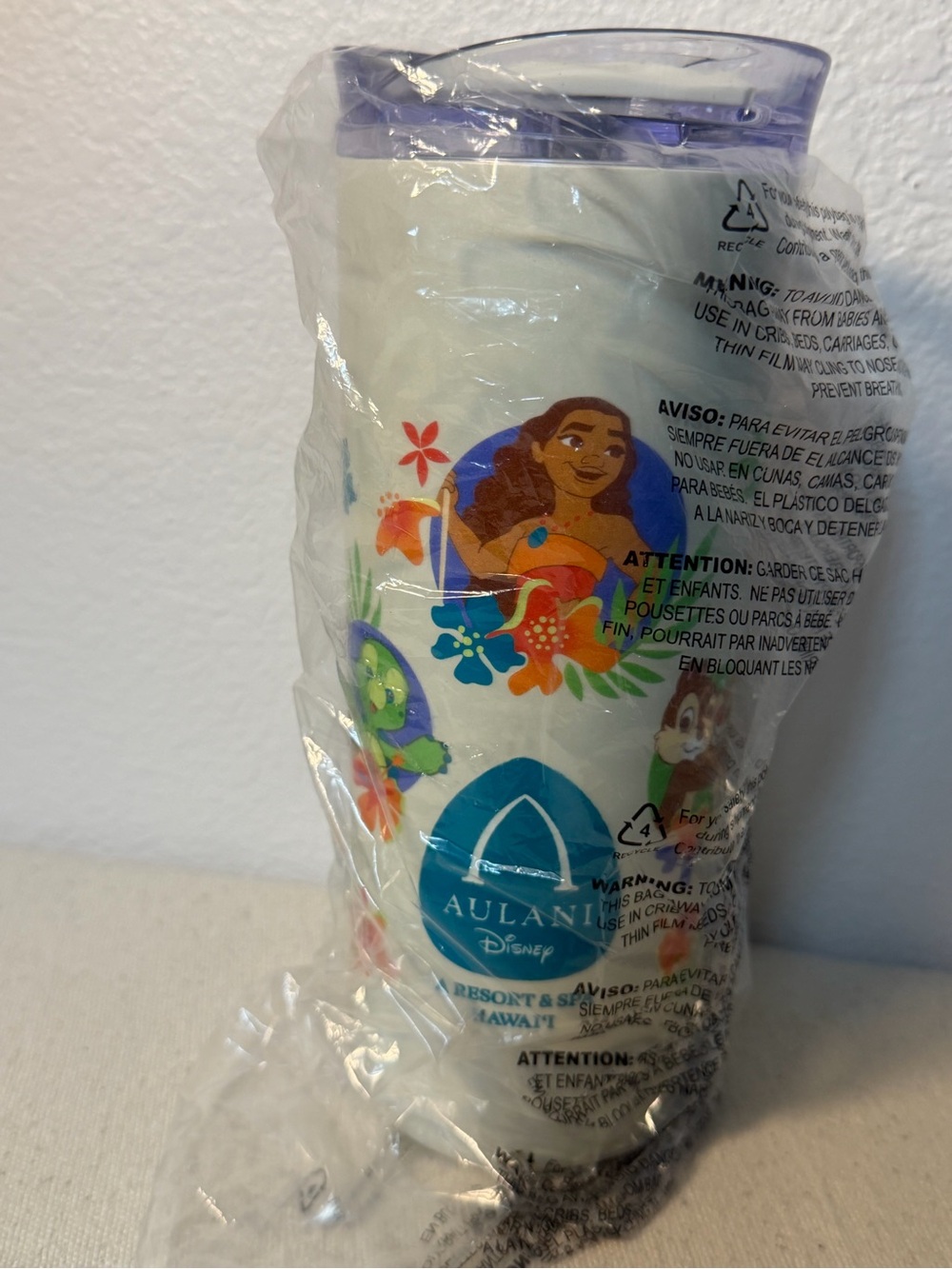 Disney  Purple Travel Cup with Moana Design
